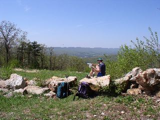 A map break before crossing the Great Valley